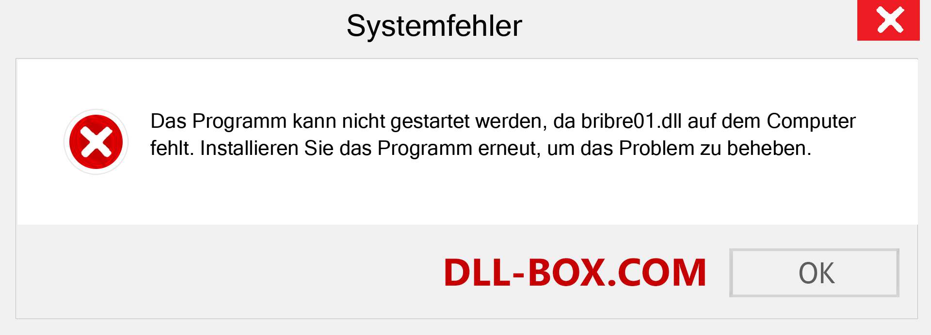 bribre01.dll-Datei fehlt?. Download für Windows 7, 8, 10 - Fix bribre01 dll Missing Error unter Windows, Fotos, Bildern