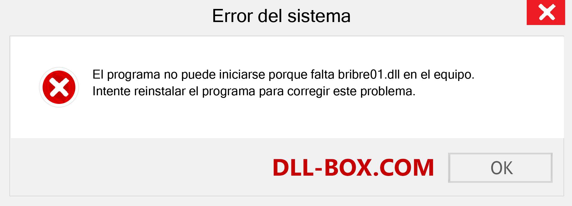 ¿Falta el archivo bribre01.dll ?. Descargar para Windows 7, 8, 10 - Corregir bribre01 dll Missing Error en Windows, fotos, imágenes